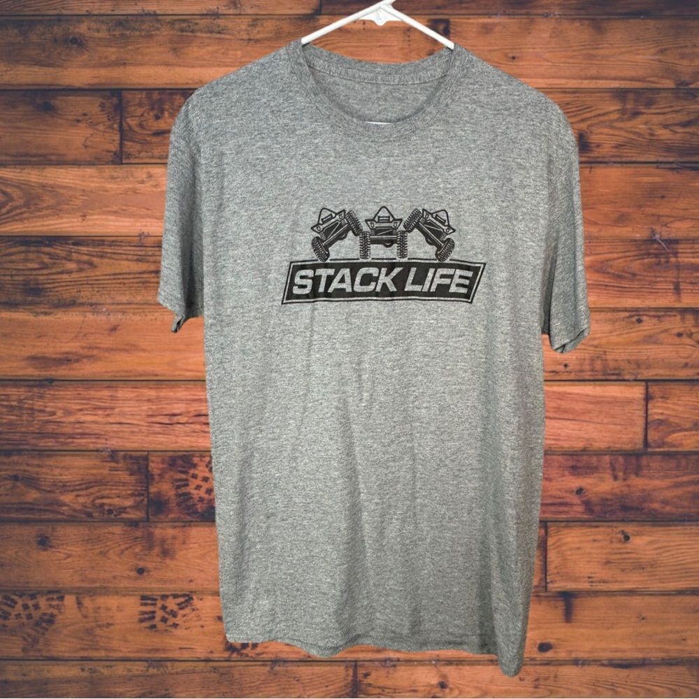 5 for $25🔥Jeep Triple Stack Life Grey Short‎ Sleeve T-Shirt Medium